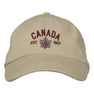 Gorra Bordada Bordado canadiense Canadá del aniversario