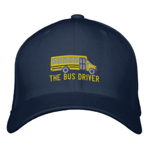 Gorra Bordada Bordado del autobús de la escuela de encargo del