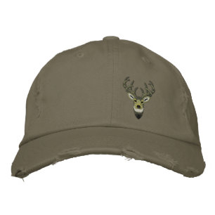 Gorra Bordada Bordado del dólar de los ciervos de la cola blanca
