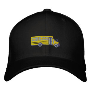 Gorra Bordada Bordado grande autobús de encargo de la escuela