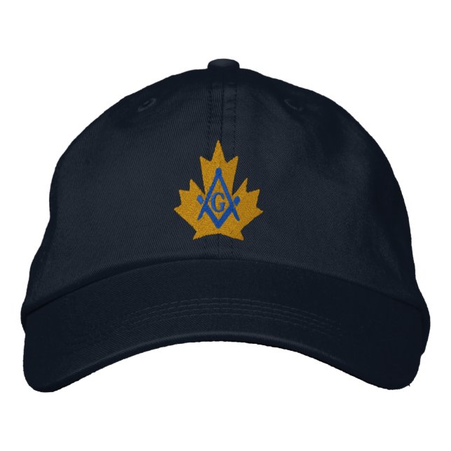 Gorra Bordada Bordado Masónico de Canadá (Anverso)