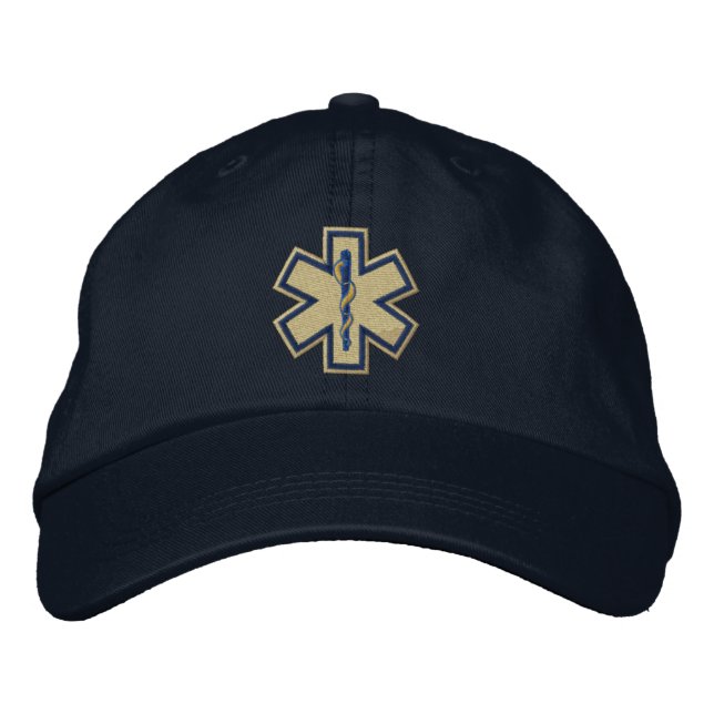 Gorra Bordada Bordado médico del técnico EMT de la emergencia (Anverso)