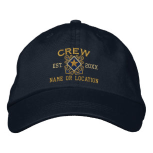 Gorra Bordada Bordado náutico personalizado de la estrella del