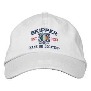 Gorra Bordada Bordado náutico personalizado del capitán irland