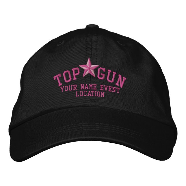 Gorra Bordada Bordado personalizado de la estrella de Top Gun (Anverso)