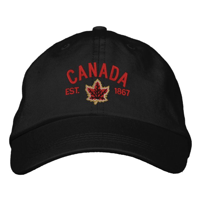 Gorra Bordada Bordados de aniversario canadiense (Anverso)