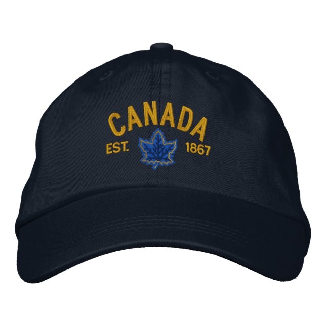 Gorra Bordada Bordados de aniversario canadiense (Anverso)
