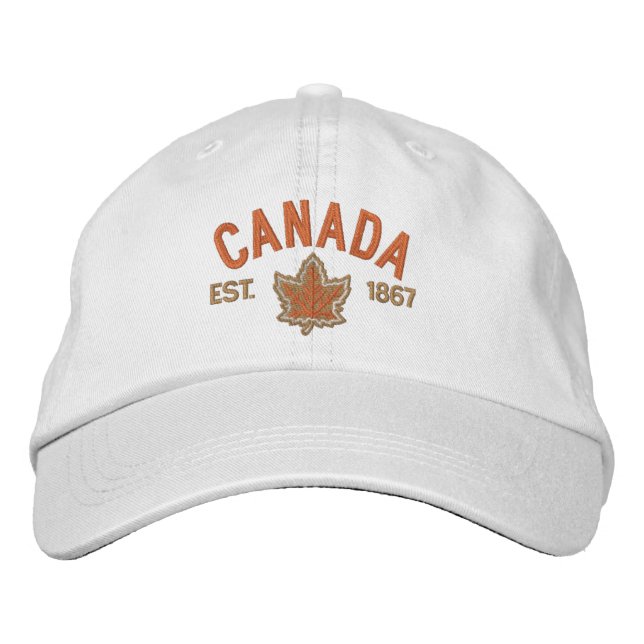 Gorra Bordada Bordados de aniversario canadiense (Anverso)