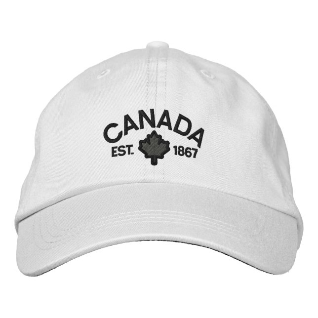 Gorra Bordada Bordados de aniversario canadiense (Anverso)