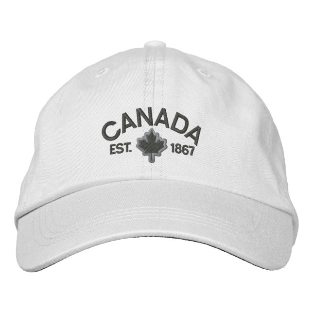 Gorra Bordada Bordados de aniversario canadiense (Anverso)