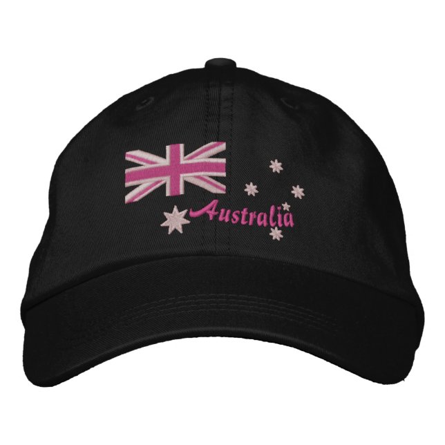 Gorra Bordada Bordados de Bandera Giratoria Australiana (Anverso)