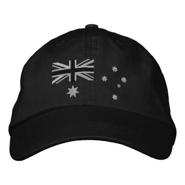 Gorra Bordada Bordados de la bandera de los cocoteros australian (Anverso)