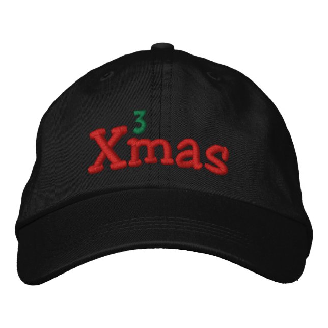Gorra Bordada Bordados de Navidad traviesa (Anverso)