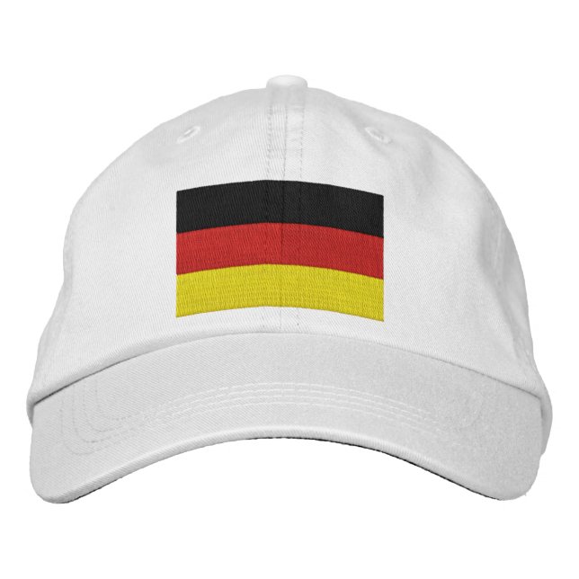 Gorra Bordada Borde la bandera de Alemania del alemán (Anverso)