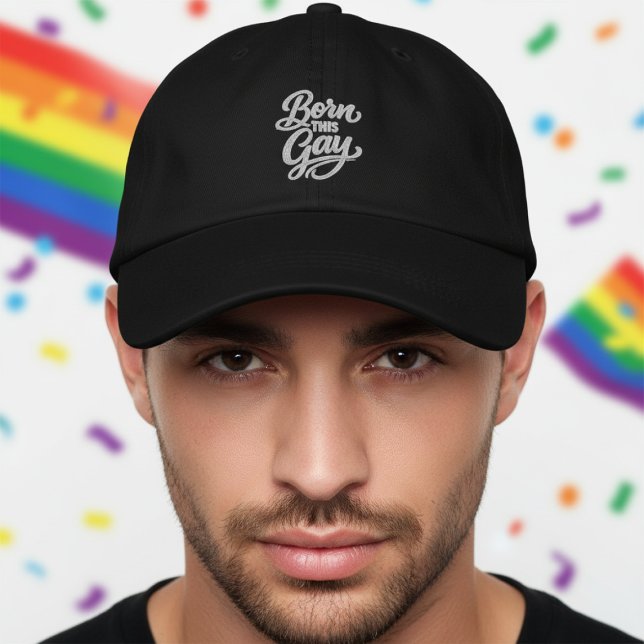 Gorra Bordada Born This Gay Pride (Born This Gay Pride Embroidered Baseball Cap
by Ricaso. Be your authentic self Ideal for pride month)
