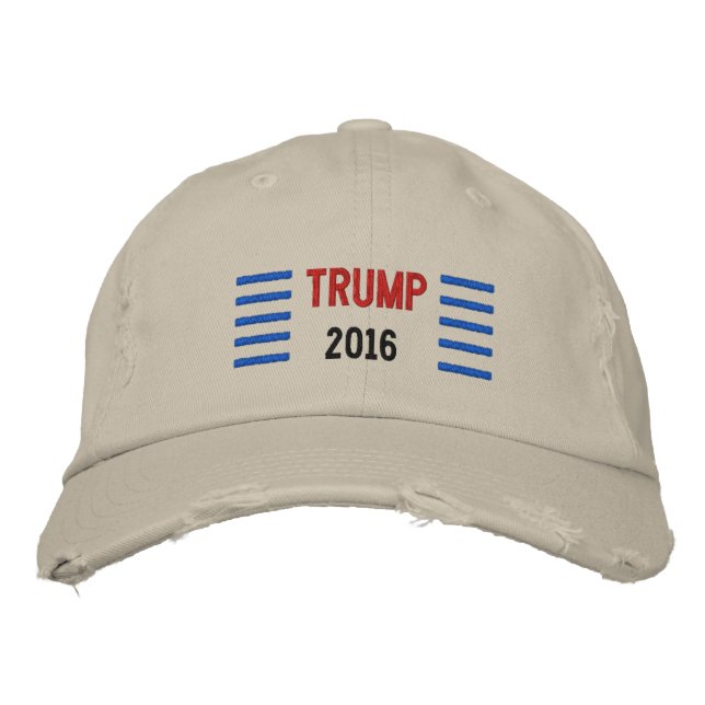 Gorra Bordada Borrador de Donald Trump 2016 (Anverso)