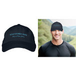 Gorra Bordada Borrador de texto de negocios sobre la cubierta de<br><div class="desc">Límite de la marina que puede personalizar escribiendo su nombre de negocio, ciudad o ciudad y estado. El texto será bordado en la tapa. Puede incluirlo en sus productos promocionales, regalar artículos o regalos a sus clientes o clientes, una estrategia de marketing para promocionar su negocio o su marca. Límite...</div>