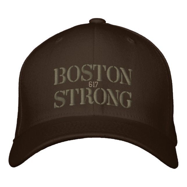 Gorra Bordada Boston Strong 617 Ribbon Edition (Anverso)
