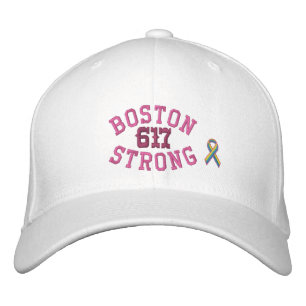 Gorra Bordada Boston Strong 617 Ribbon Edition