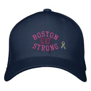 Gorra Bordada Boston Strong 617 Ribbon Edition