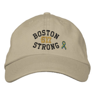 Gorra Bordada Boston Strong 617 Ribbon Edition