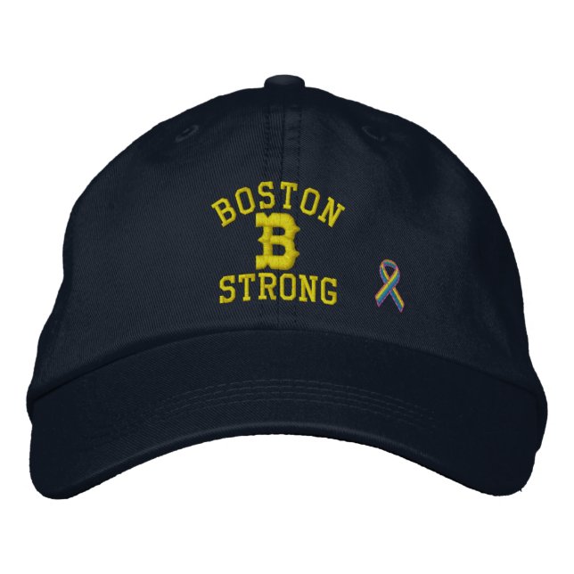 Gorra Bordada Boston Strong Ribbon Edition (Anverso)