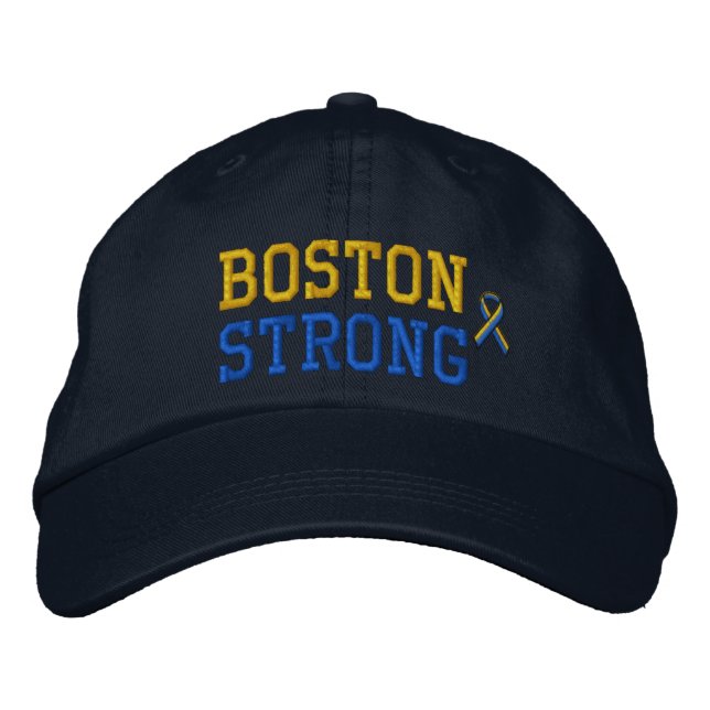 Gorra Bordada Boston Strong Ribbon Edition (Anverso)
