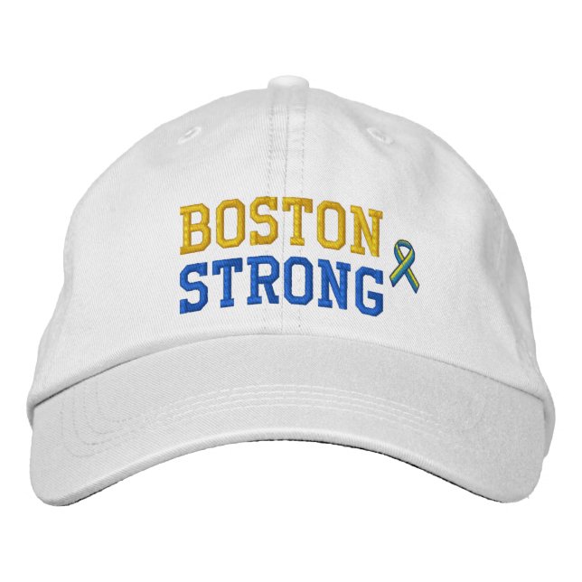 Gorra Bordada Boston Strong Ribbon Edition (Anverso)