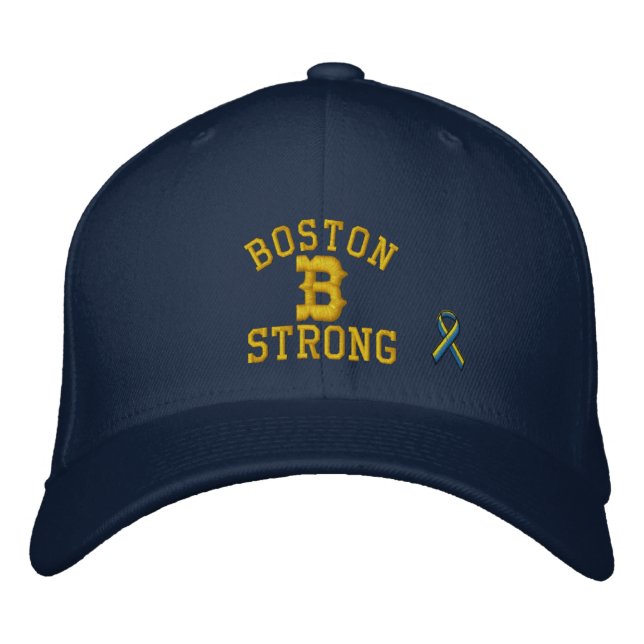 Gorra Bordada Boston Strong Ribbon Edition (Anverso)