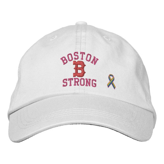 Gorra Bordada Boston Strong Ribbon Edition (Anverso)