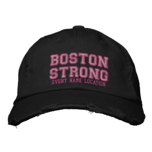 Gorra Bordada Boston Strong Ribbon Edition Cap Personalize it!