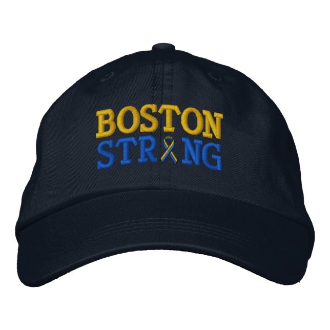Gorra Bordada Boston Strong Ribbon Embroidery Cap (Anverso)