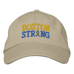 Gorra Bordada Boston Strong Ribbon Embroidery Cap