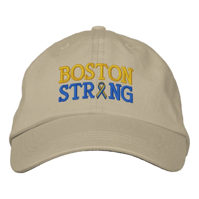 Gorra Bordada Boston Strong Ribbon Embroidery Cap (Anverso)