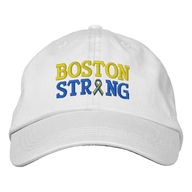 Gorra Bordada Boston Strong Ribbon Embroidery Cap (Anverso)