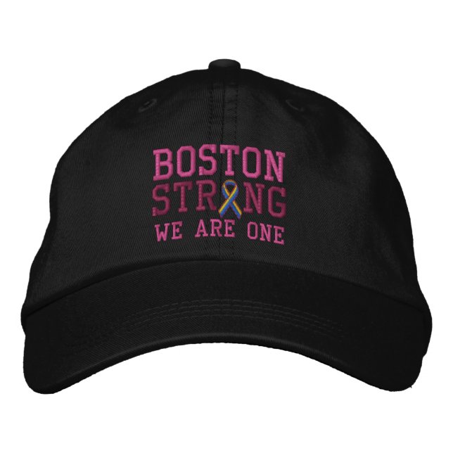 Gorra Bordada Boston Strong WE ARE ONE Ribbon Edition (Anverso)