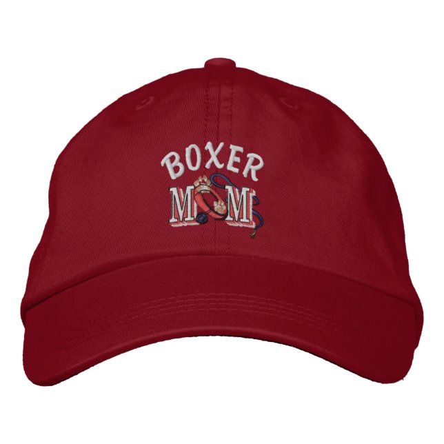 Gorra Bordada Boxer Dog MOM (Anverso)