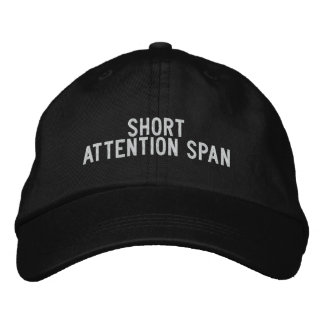 Gorra Bordada Breve duración de la atención