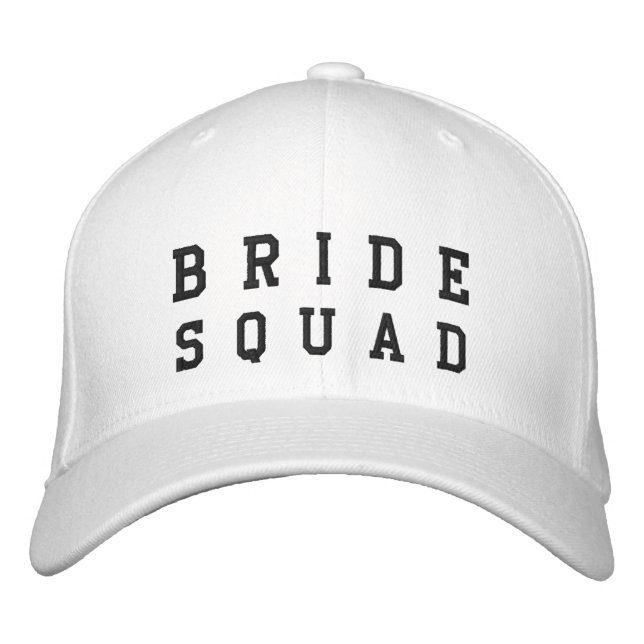 Gorra Bordada Bride Squad | Bachelorette Bridesmaid Trendy (Anverso)