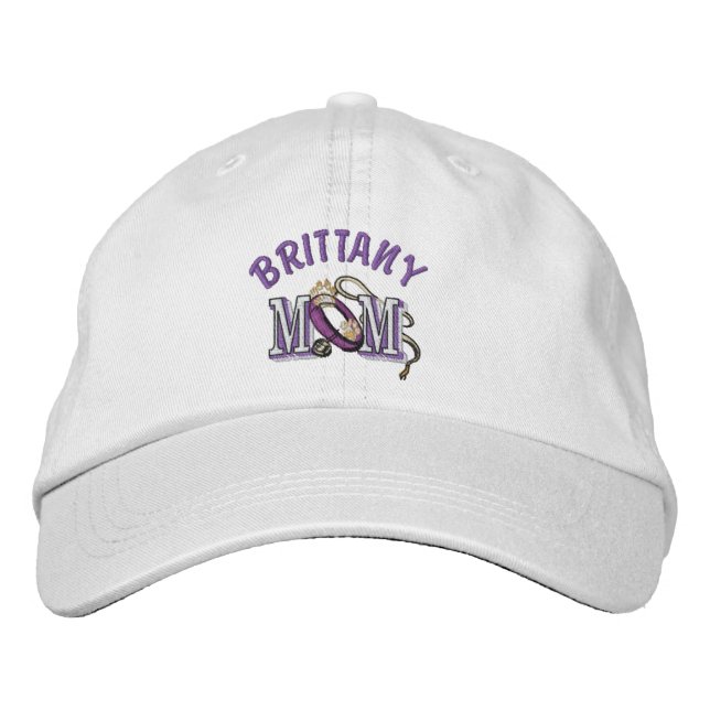 Gorra Bordada Brittany Dog MOM (Anverso)