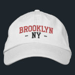 Gorra Bordada BROOKLYN NY Preppy Red Black en blanco<br><div class="desc">Preppy BROOKLYN NY Rojo y Negro bordado en gorra de algodón blanco. Los colores de bordado son personalizable a otras opciones de color al seleccionar el botón de la herramienta "Editar diseño". También está disponible la opción para seleccionar la elección del color gorra en la página principal del elemento.</div>