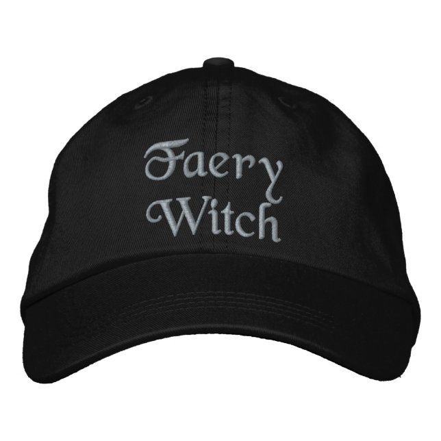 Gorra Bordada Bruja malvada encantada morada negra (Anverso)