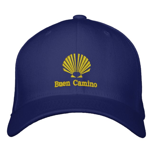 Gorra Bordada Buen Camino Peregrino Carne de vieira (Anverso)