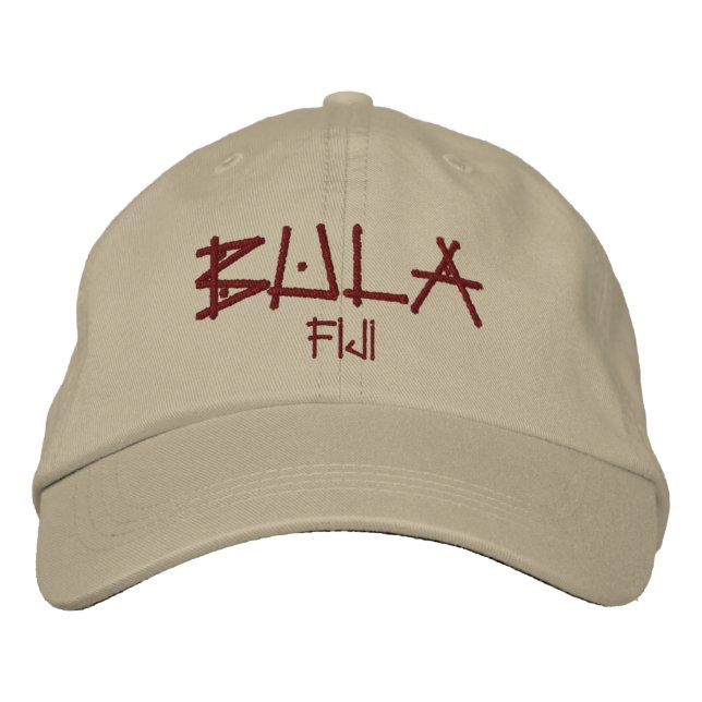 Gorra Bordada Bula Fiji Embroided Cap (Anverso)
