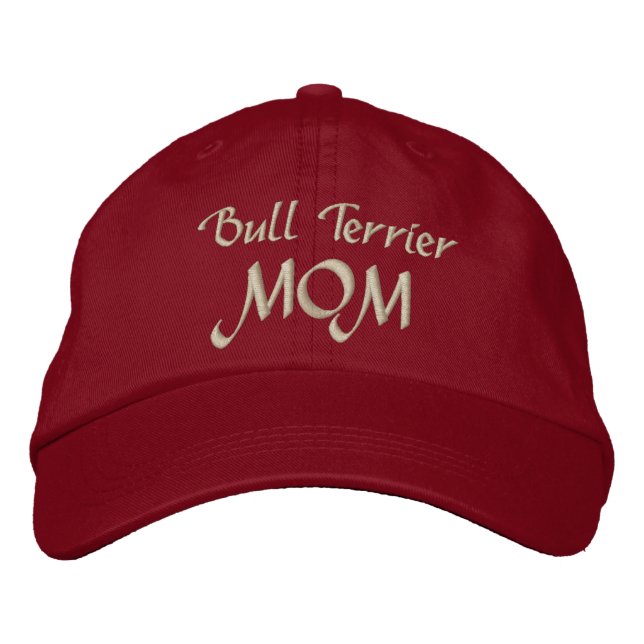 Gorra Bordada Bull Terrier Dog MOM (Anverso)