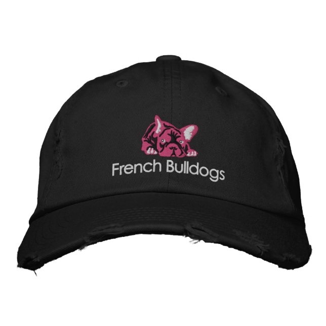 Gorra Bordada Bulldogs Franceses (Anverso)