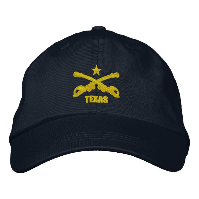 Gorra Bordada Caballería de Texas (bordado) (Anverso)