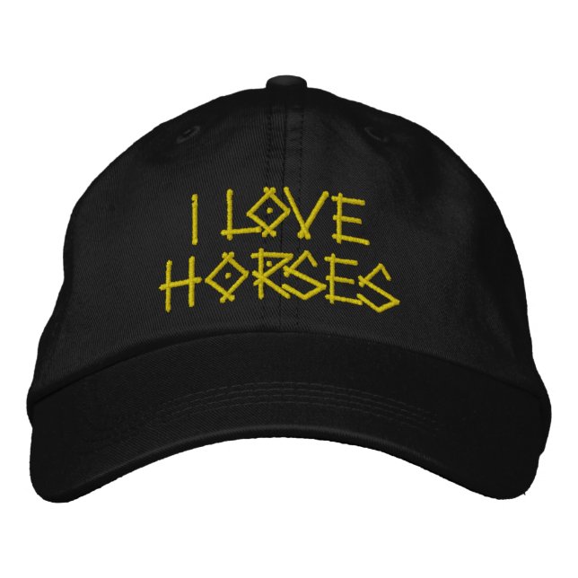 GORRA BORDADA CABALLOS (Anverso)