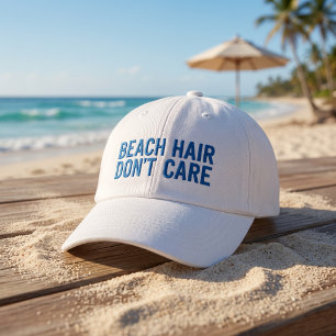 Gorra Bordada Cabello de Playa No Importa