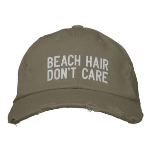 Gorra Bordada Cabello de Playa No Me Importa